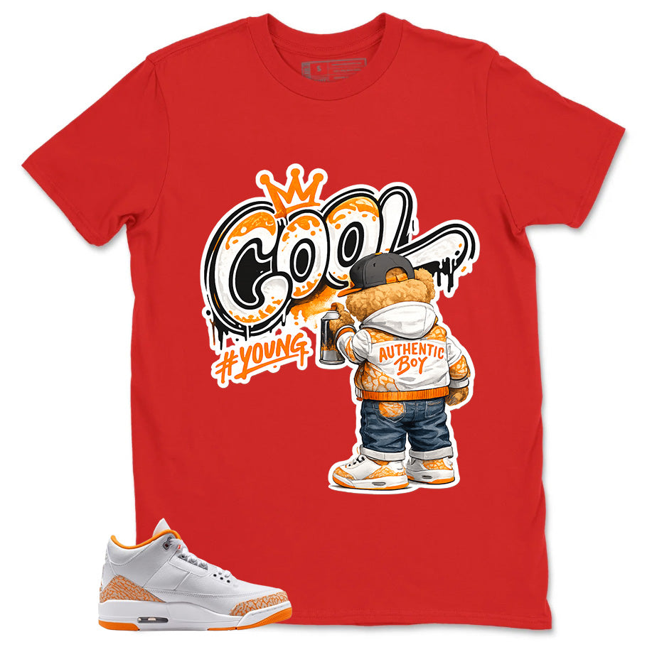 Graphic Tee Cool Boy Shirt - to Matching Air Jordan 3 Orange Citrus | Zadago