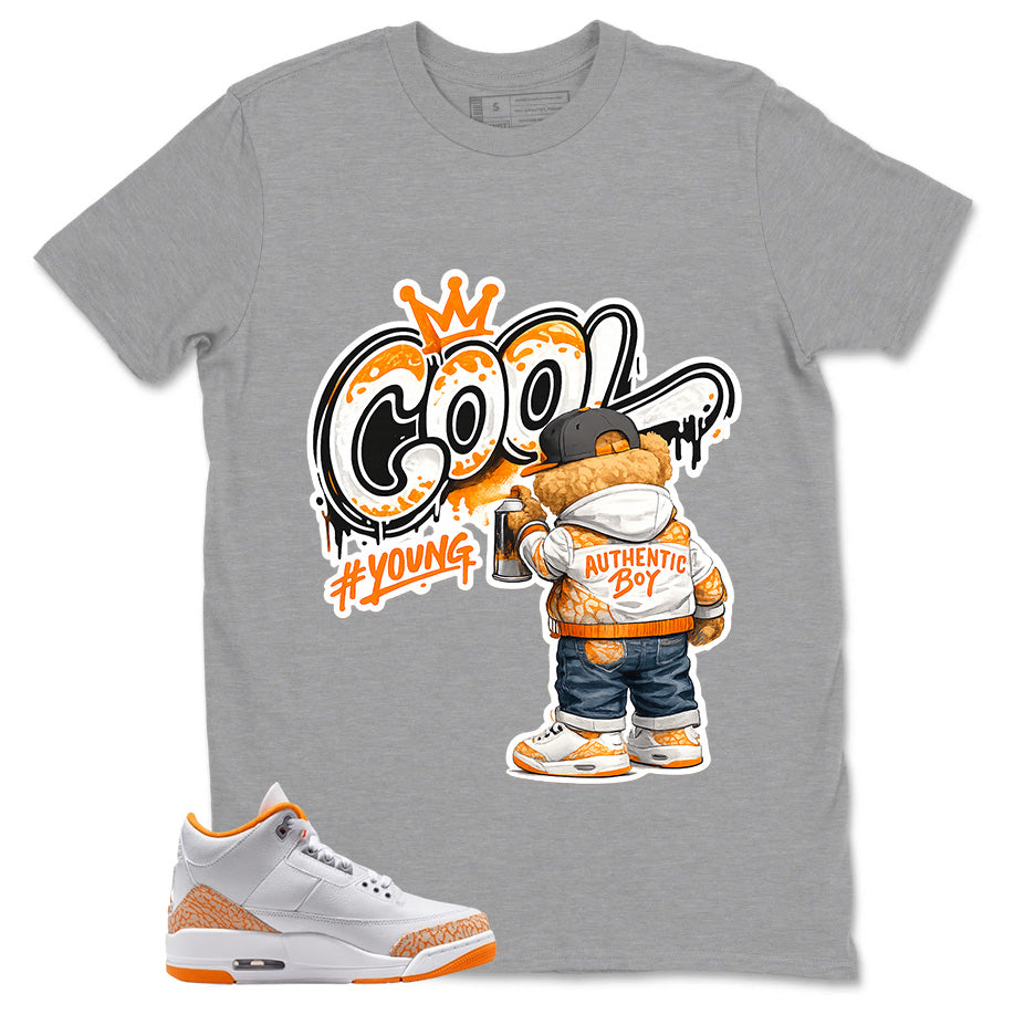 Graphic Tee Cool Boy Shirt - to Matching Air Jordan 3 Orange Citrus | Zadago