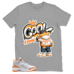 Graphic Tee Cool Boy Shirt - to Matching Air Jordan 3 Orange Citrus | Zadago