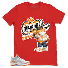 Graphic Tee Cool Boy Shirt - to Matching Air Jordan 3 Orange Citrus | Zadago