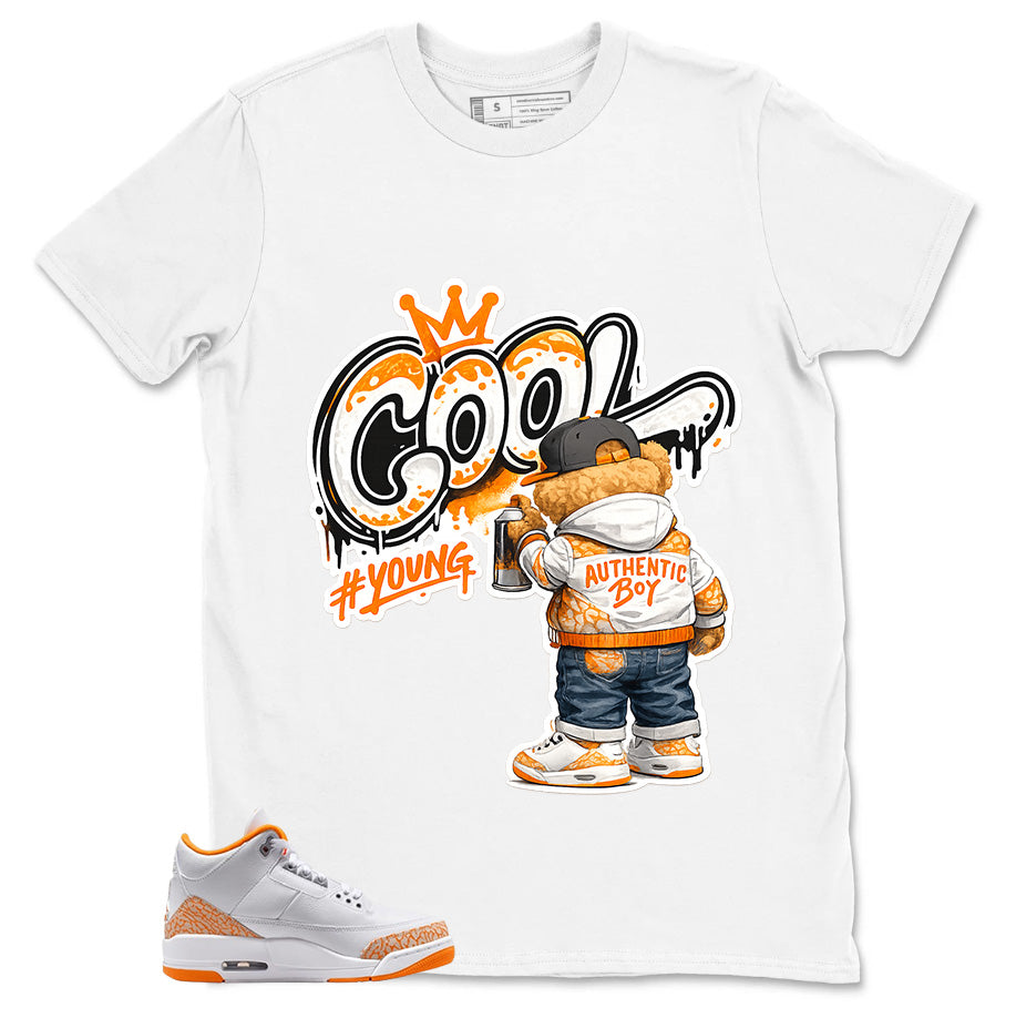 Graphic Tee Cool Boy Shirt - to Matching Air Jordan 3 Orange Citrus | Zadago