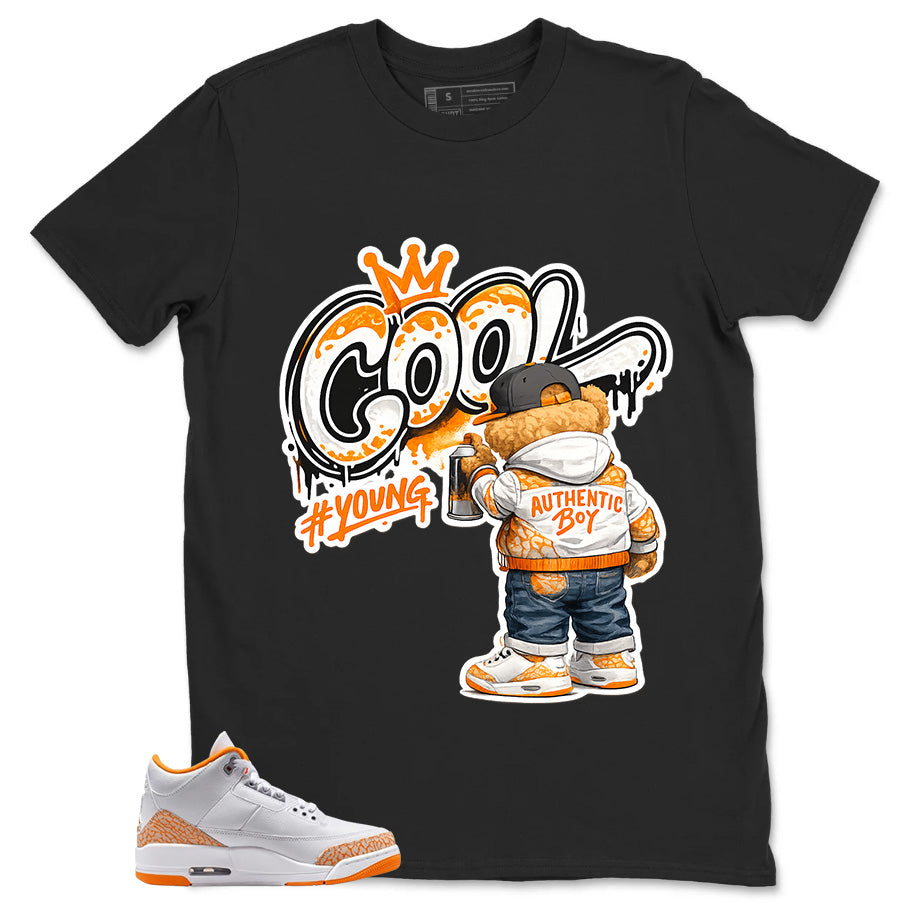 Graphic Tee Cool Boy Shirt - to Matching Air Jordan 3 Orange Citrus | Zadago