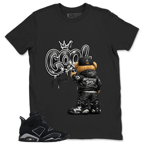Graphic Tee Cool Boy Shirt - to Matching Air Jordan 6 Cap and Gown | Zadago