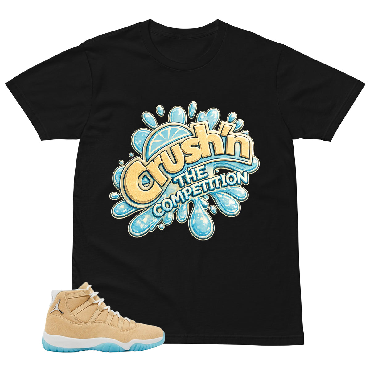 Graphic Tee Crush'n The Competition Shirt - to Matching Air Jordan 11 H-Town | Zadago