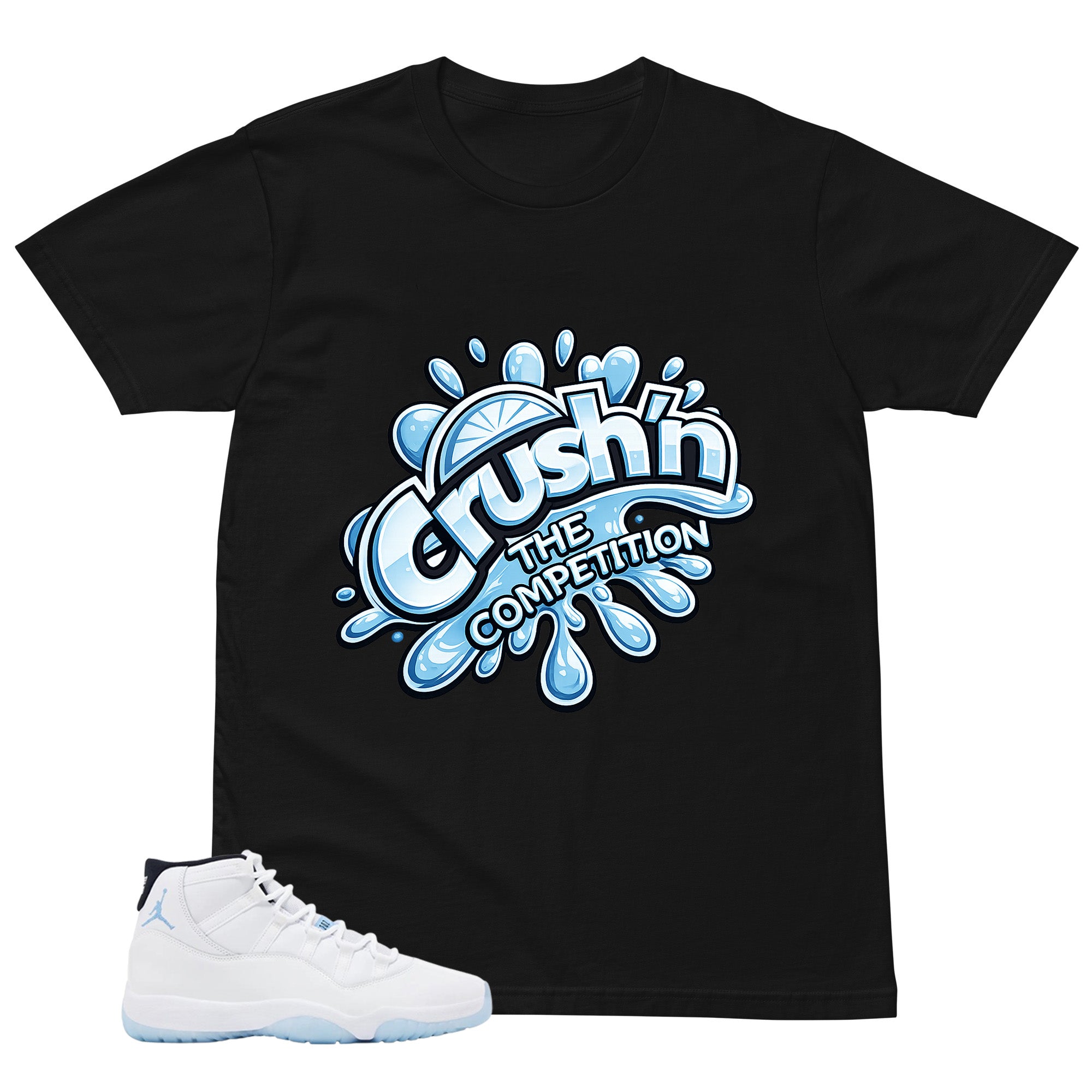 Graphic Tee Crush'n The Competition Shirt - to Matching Air Jordan 11 Legend Blue | Zadago