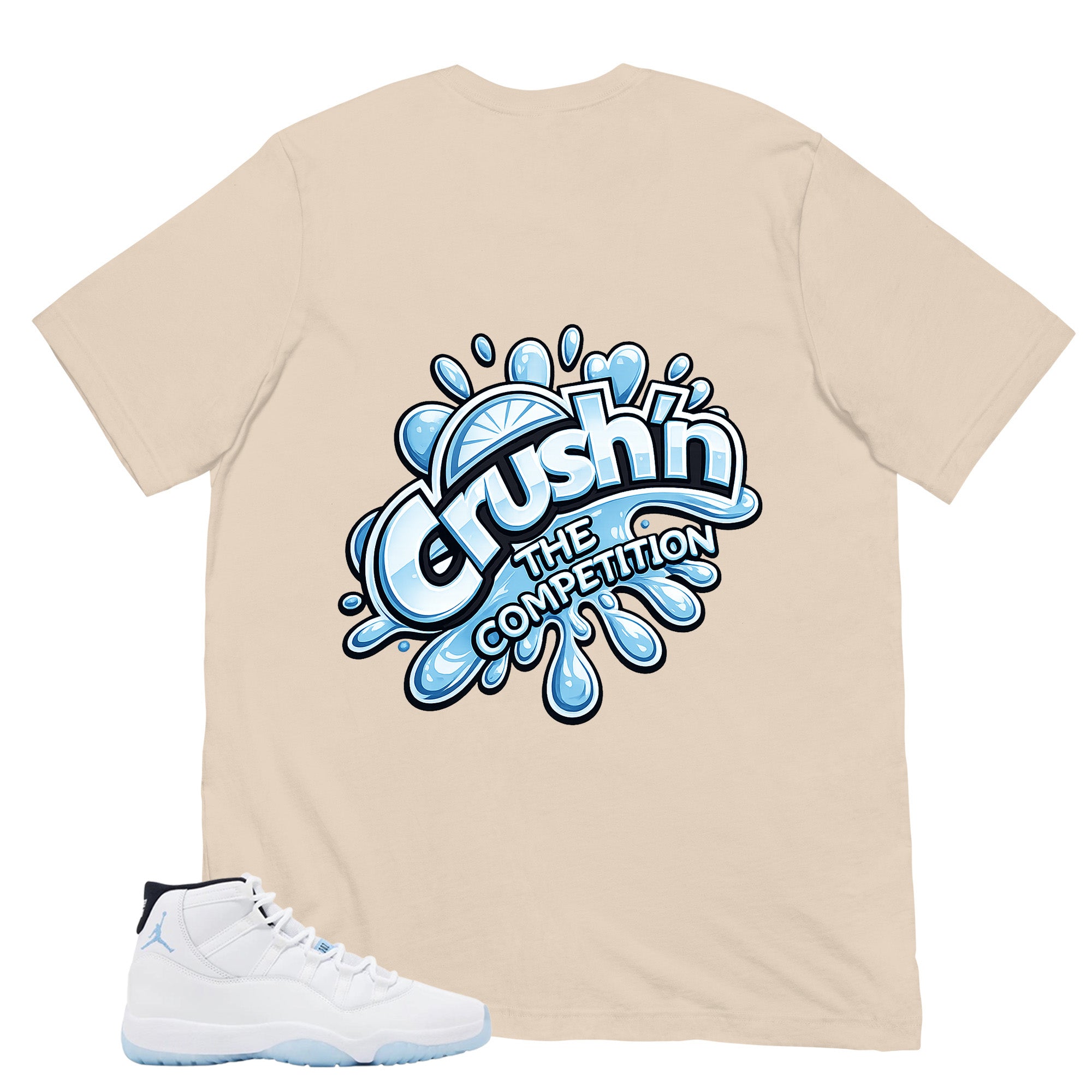 Graphic Tee Crush'n The Competition Shirt - to Matching Air Jordan 11 Legend Blue | Zadago