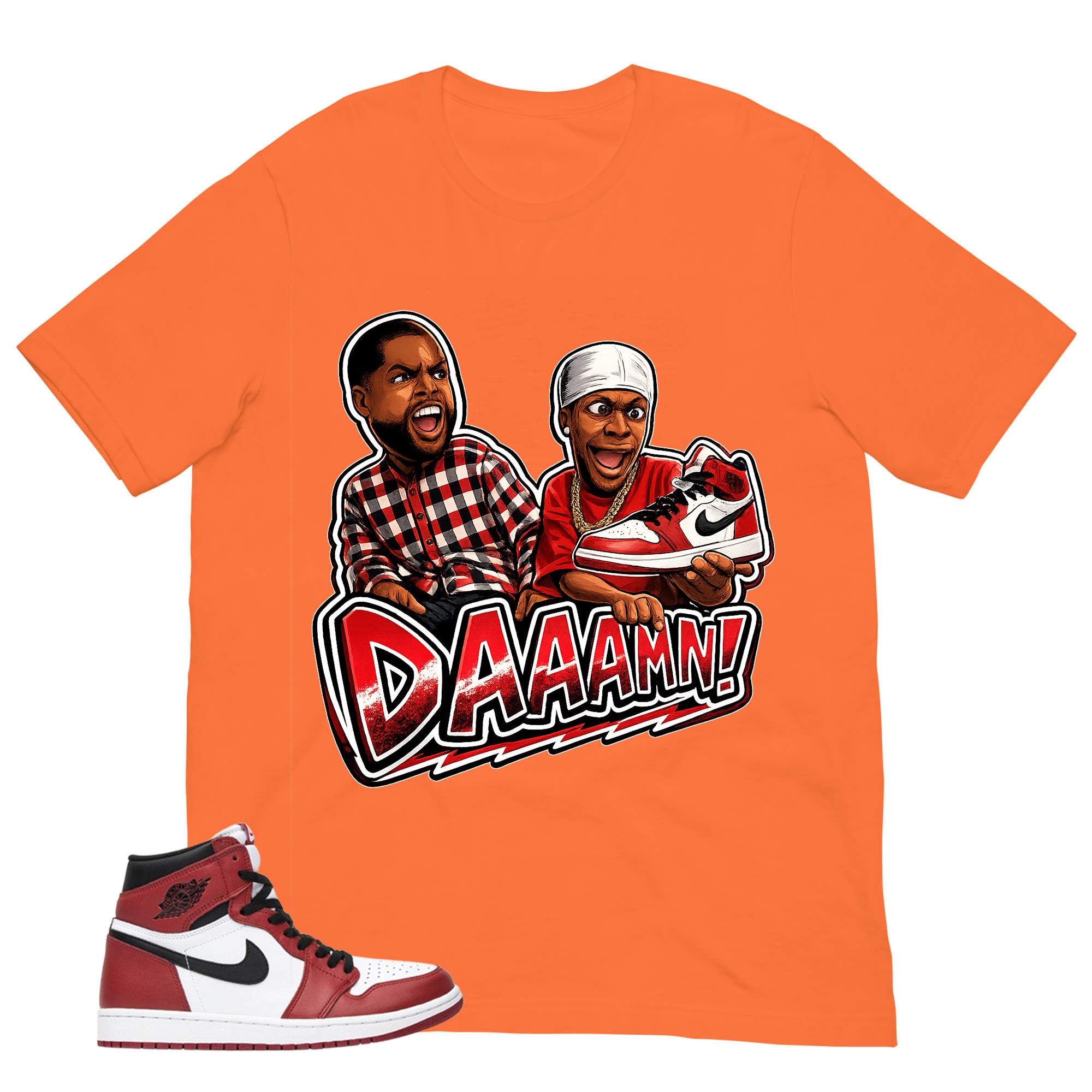 Graphic Tee Daaamn Sneaker Shirt - to Matching Air Jordan 1 Chicago | Zadago