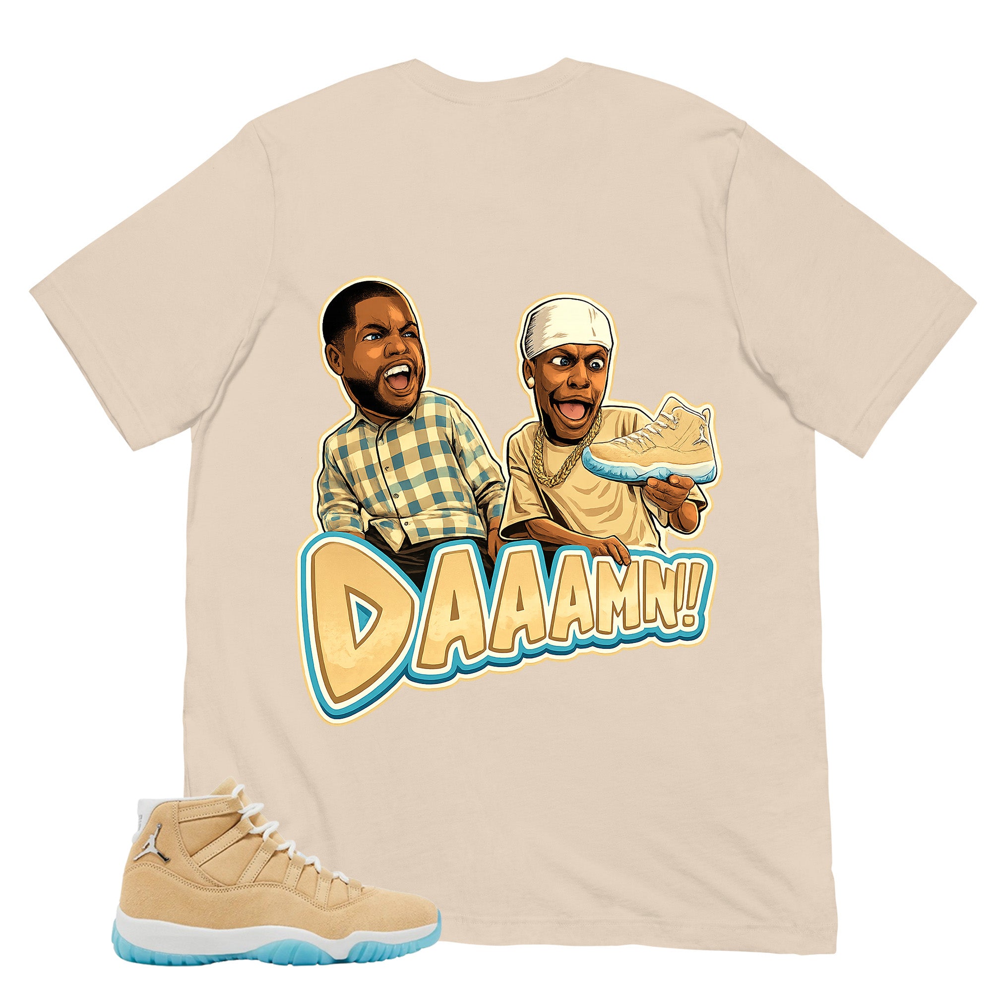 Graphic Tee Daaamn Sneaker Shirt - to Matching Air Jordan 11 H-Town | Zadago