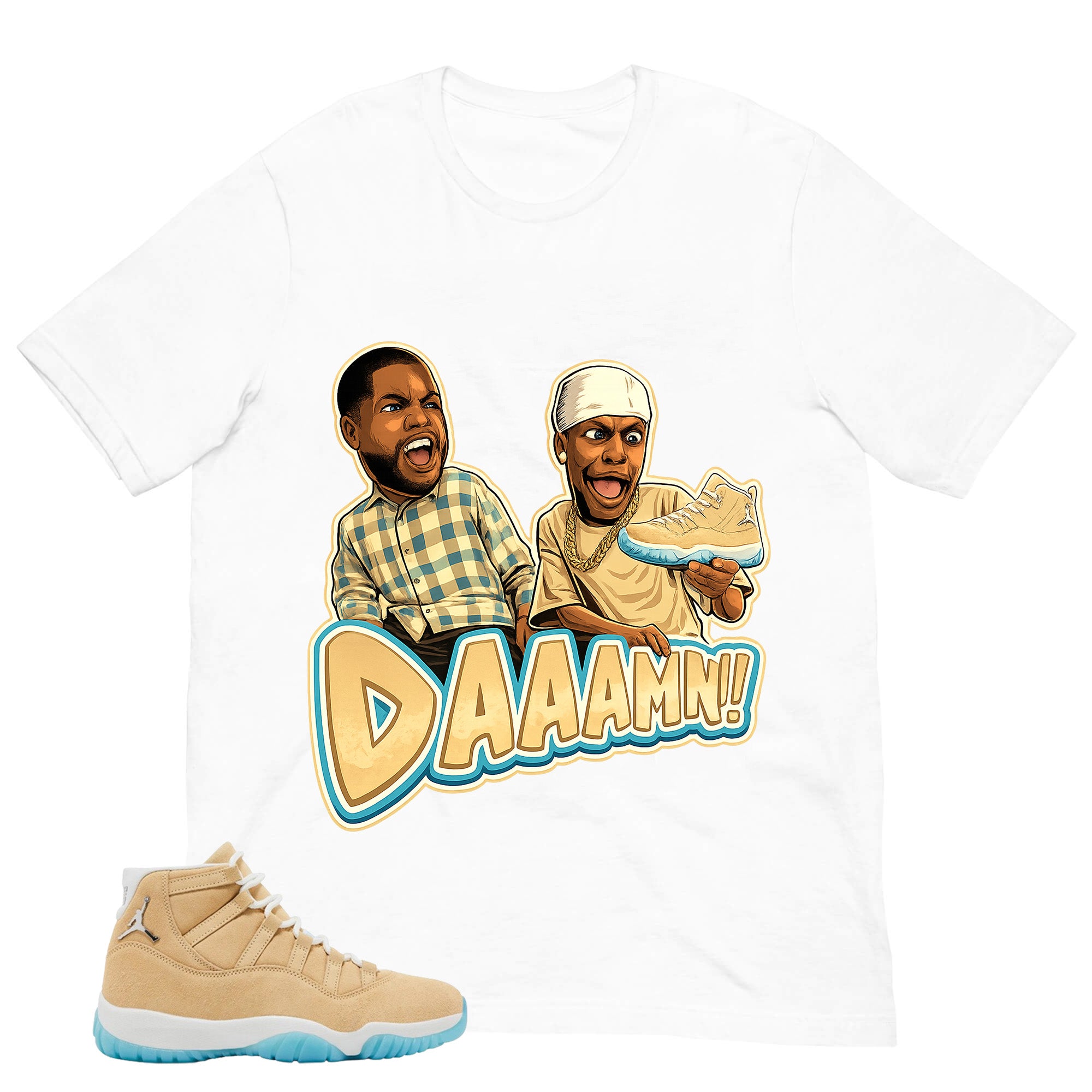 Graphic Tee Daaamn Sneaker Shirt - to Matching Air Jordan 11 H-Town | Zadago