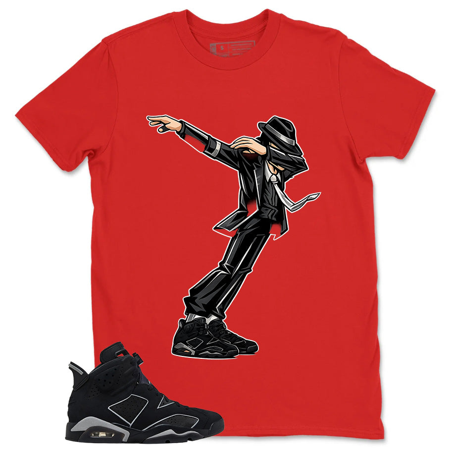 Graphic Tee Dabbing Vibe Shirt - to Matching Air Jordan 6 Cap and Gown | Zadago