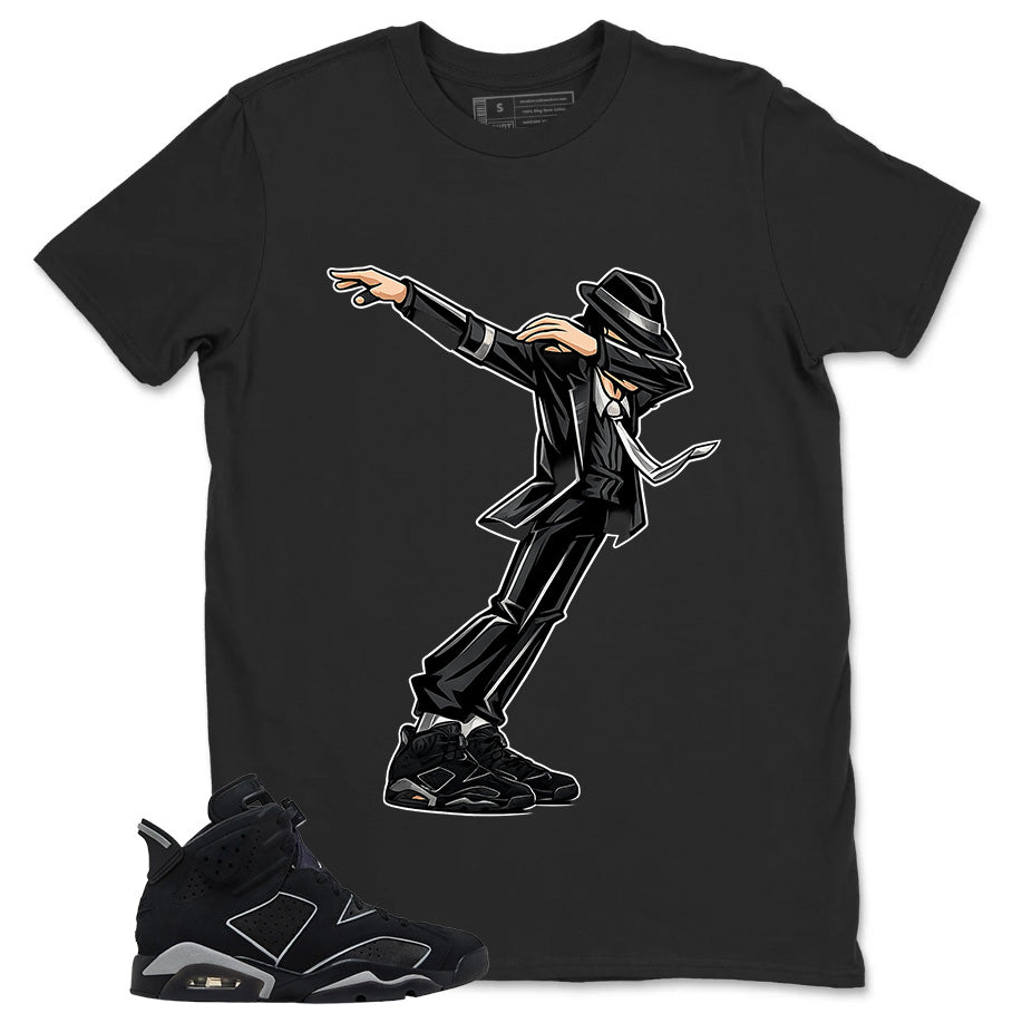Graphic Tee Dabbing Vibe Shirt - to Matching Air Jordan 6 Cap and Gown | Zadago