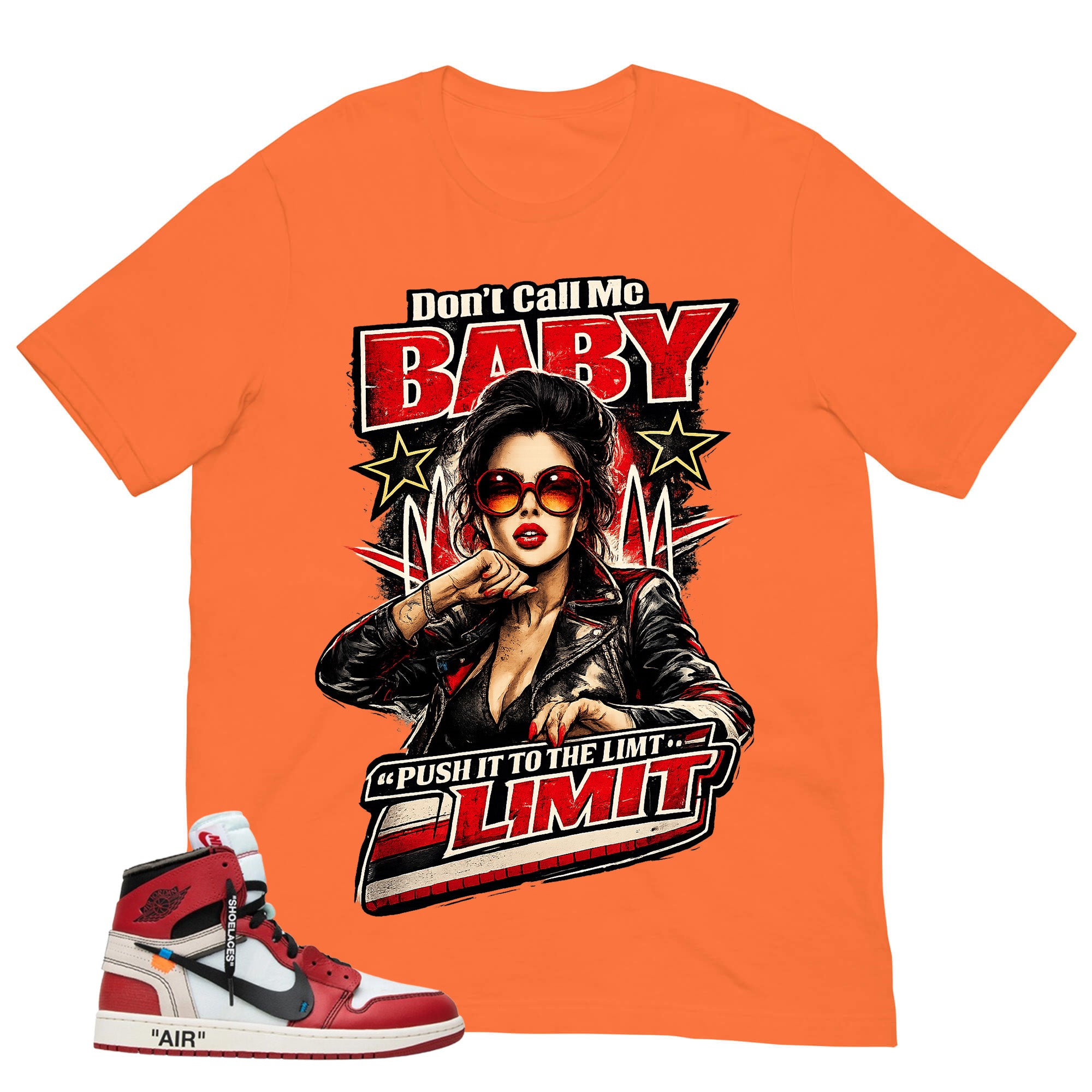 Graphic Tee Don't Call Me Baby | Matching  Off-White x Air Jordan 1 Chicago | Zadago