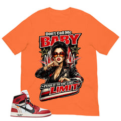 Graphic Tee Don't Call Me Baby | Matching  Off-White x Air Jordan 1 Chicago | Zadago