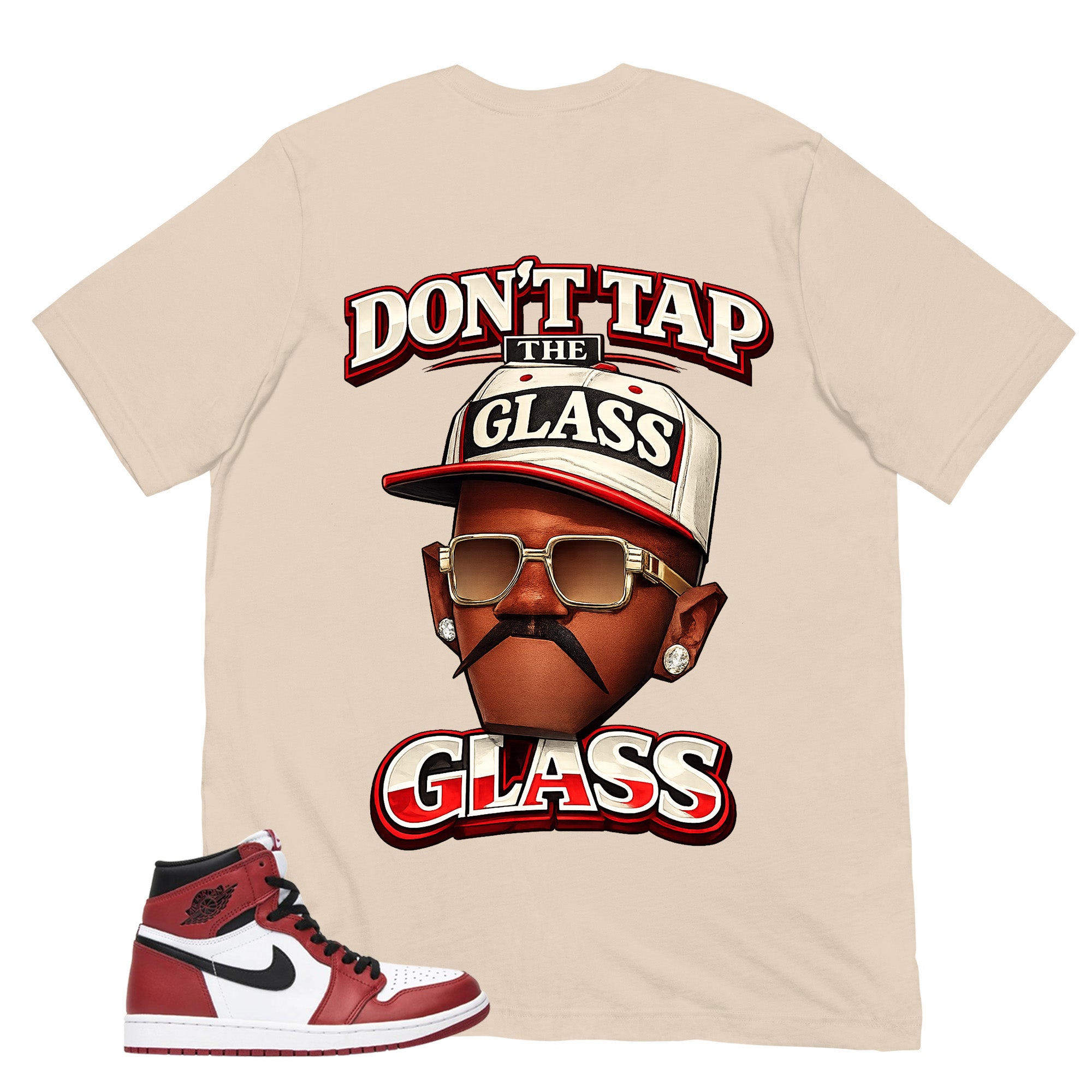 Graphic Tee Don't Tap The Glass Shirt - to Matching Air Jordan 1 Chicago | Zadago