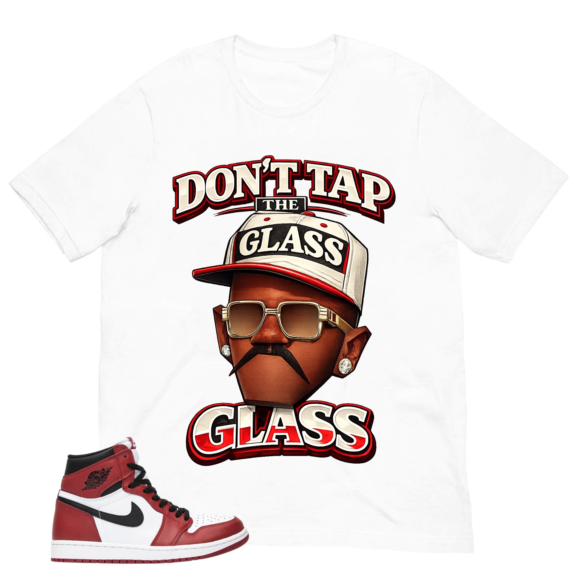 Graphic Tee Don't Tap The Glass Shirt - to Matching Air Jordan 1 Chicago | Zadago
