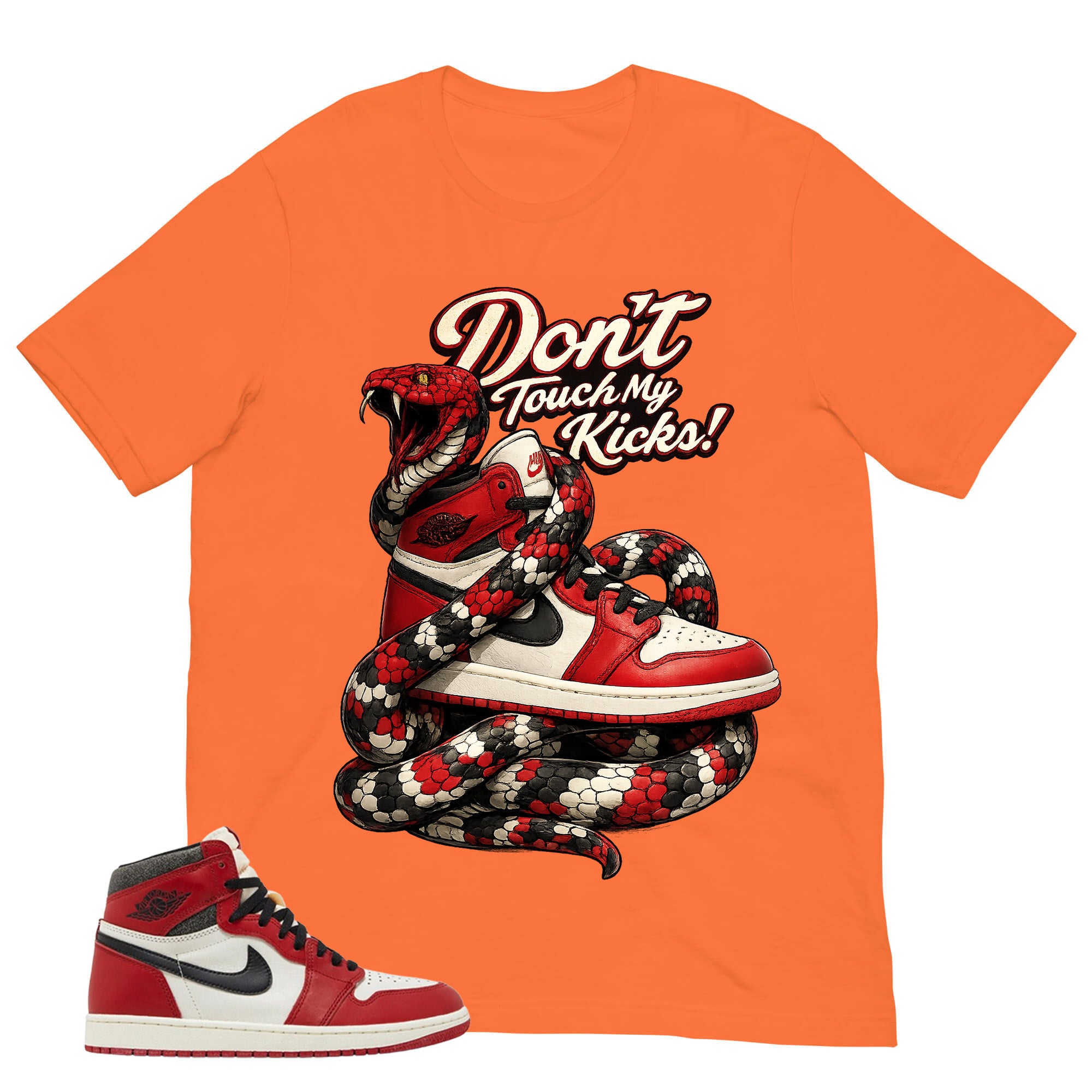 Graphic Tee Don't Touch My Kicks Shirt - to Matching Air Jordan 1 Chicago Lost & Found | Zadago