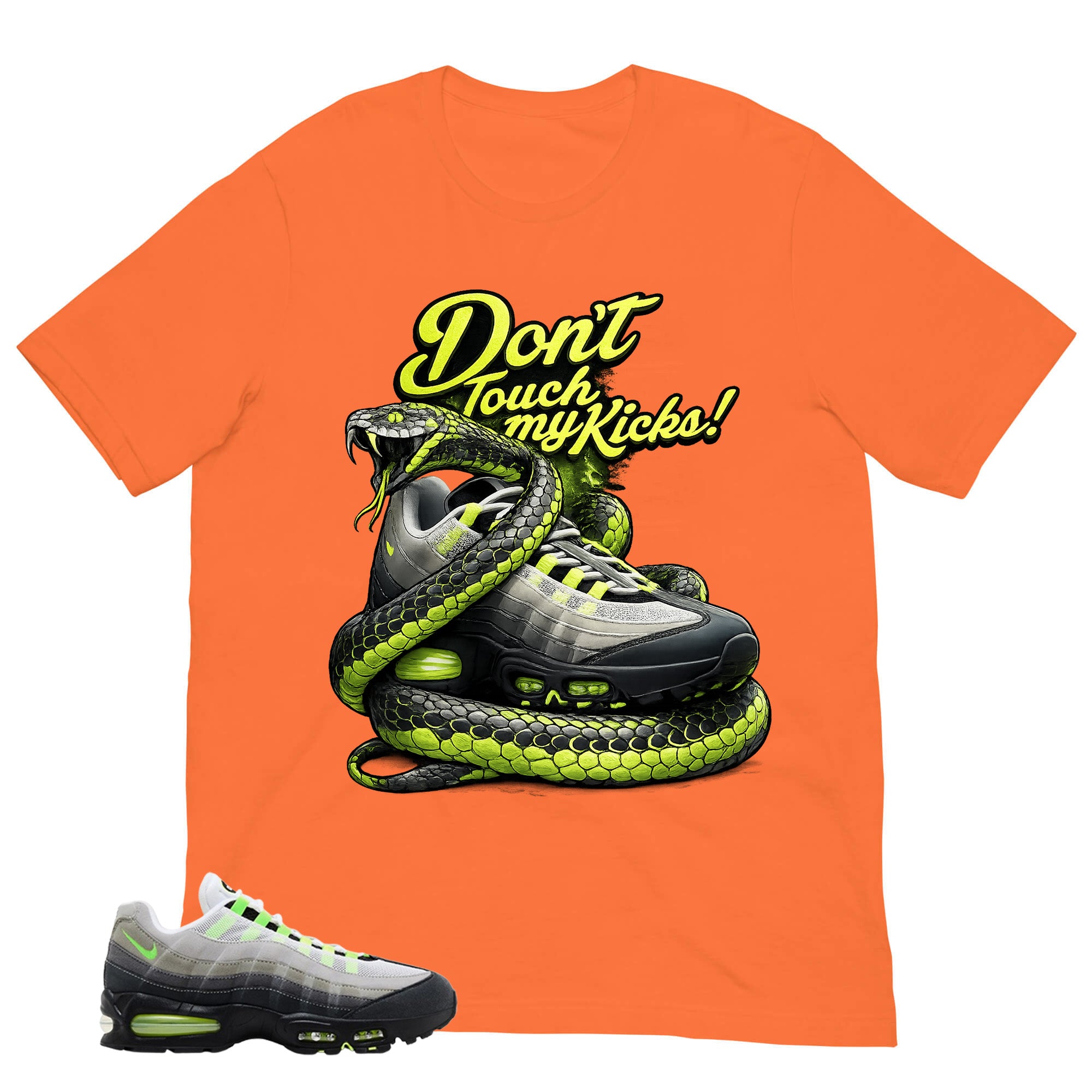 Graphic Tee Don't Touch My Kicks Shirt - to Matching  Air Max 95 Neon | Zadago