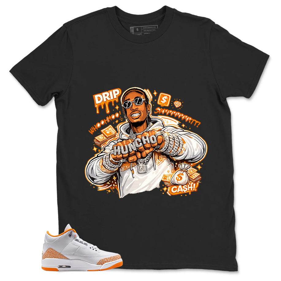 Graphic Tee Drip Gang Shirt - to Matching Air Jordan 3 Orange Citrus | Zadago