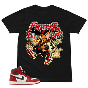 Graphic Tee Finesse The Bag Shirt - to Matching Air Jordan 1 Chicago Lost & Found | Zadago