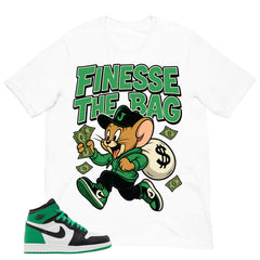 Graphic Tee Finesse The Bag Shirt - to Matching Air Jordan 1 Lucky Green | Zadago