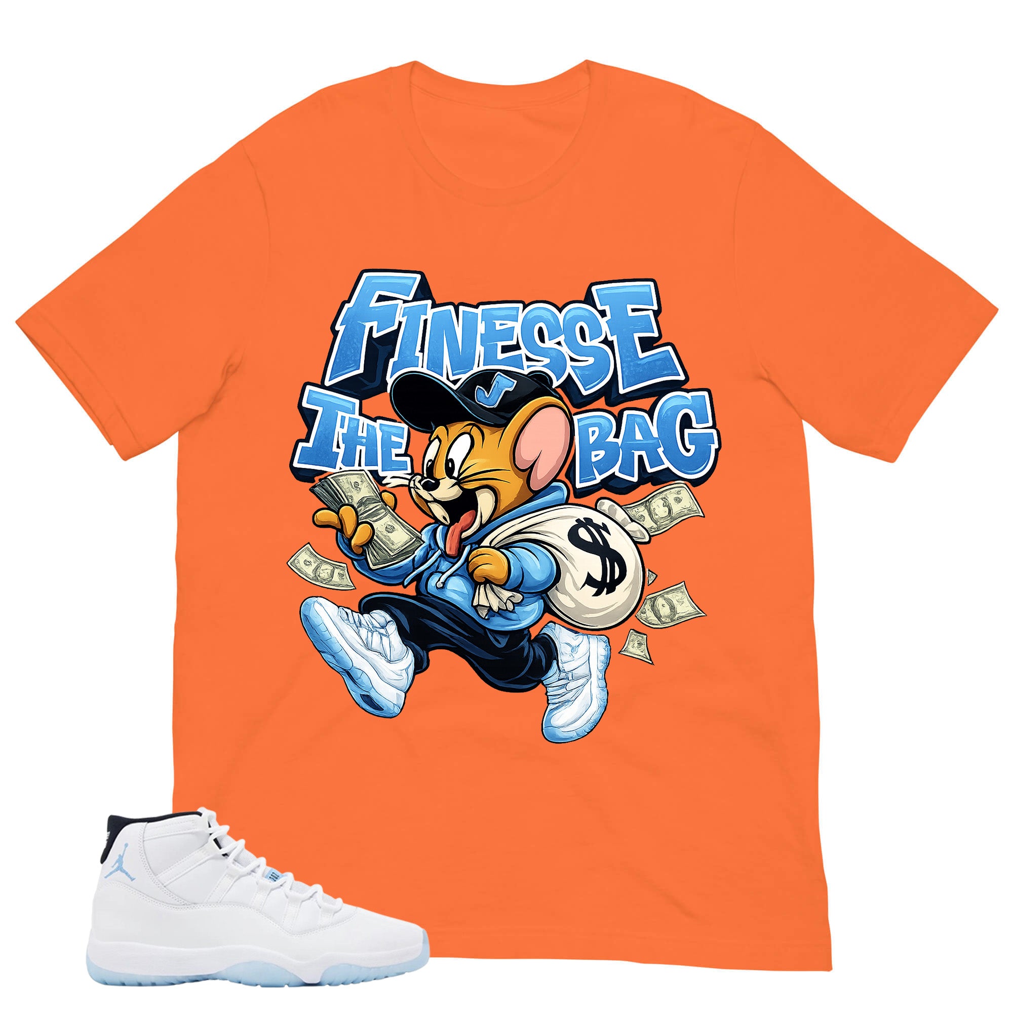 Graphic Tee Finesse The Bag Shirt - to Matching Air Jordan 11 Legend Blue | Zadago