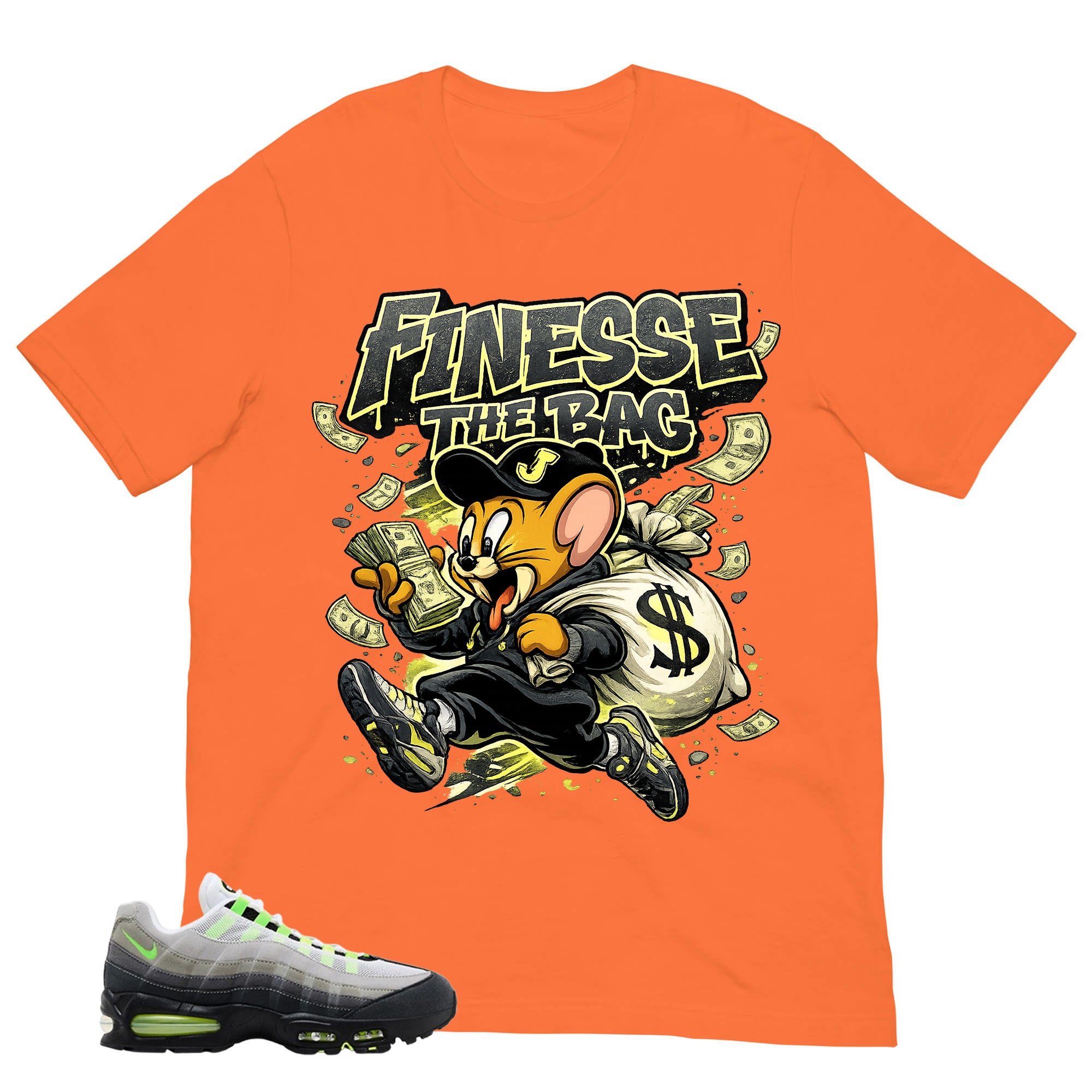 Graphic Tee Finesse The Bag Shirt - to Matching  Air Max 95 Neon | Zadago
