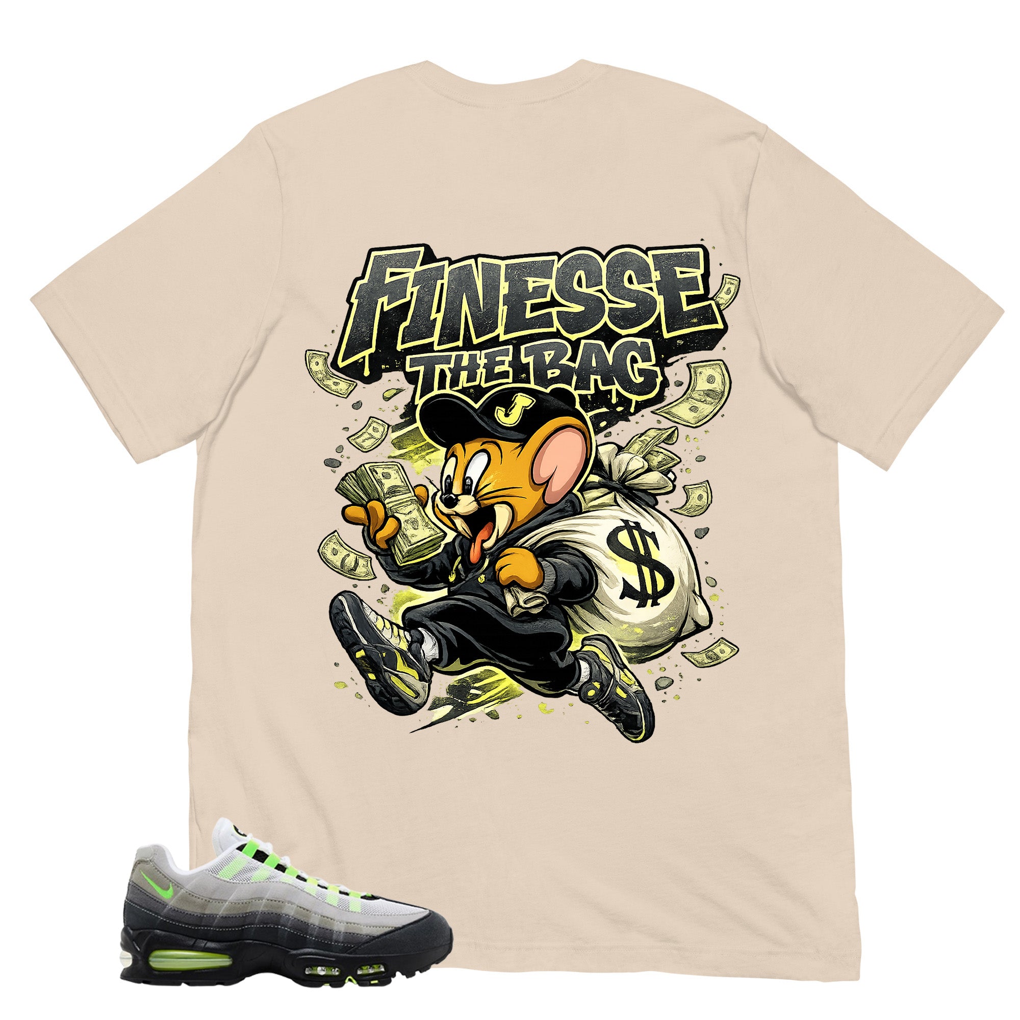 Graphic Tee Finesse The Bag Shirt - to Matching  Air Max 95 Neon | Zadago