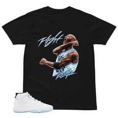 Graphic Tee Flight Legend MJ Shirt - to Matching Air Jordan 11 Legend Blue | Zadago