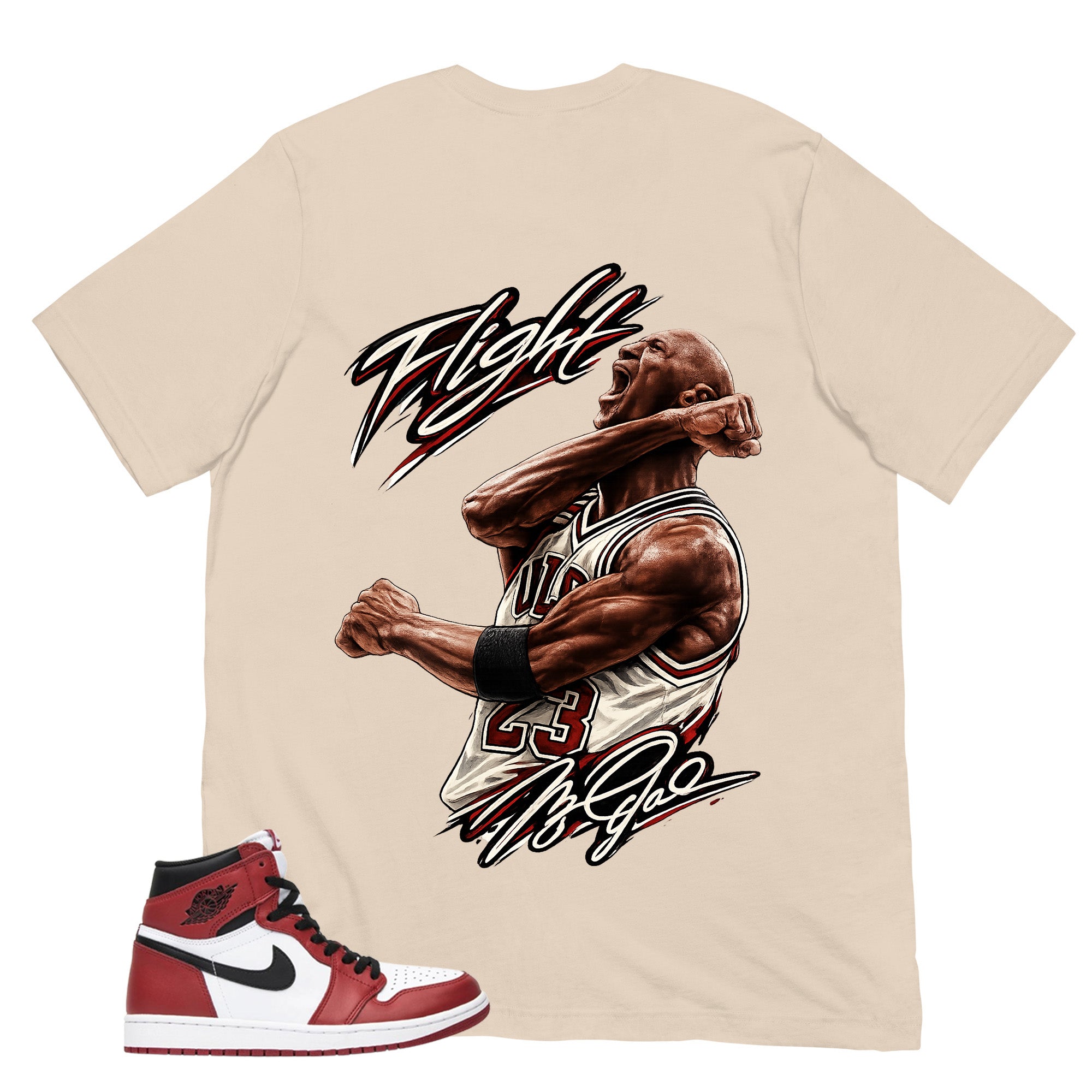 Graphic Tee Flight Legend Shirt - to Matching Air Jordan 1 Chicago | Zadago
