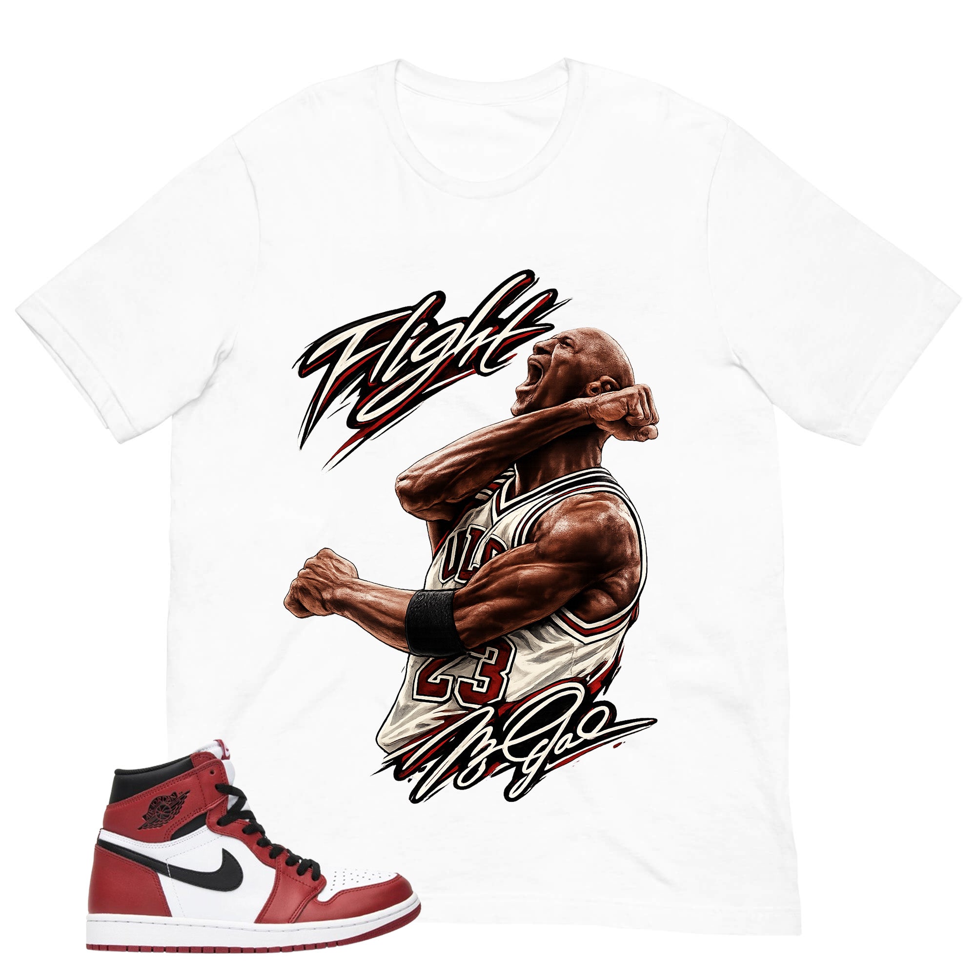 Graphic Tee Flight Legend Shirt - to Matching Air Jordan 1 Chicago | Zadago