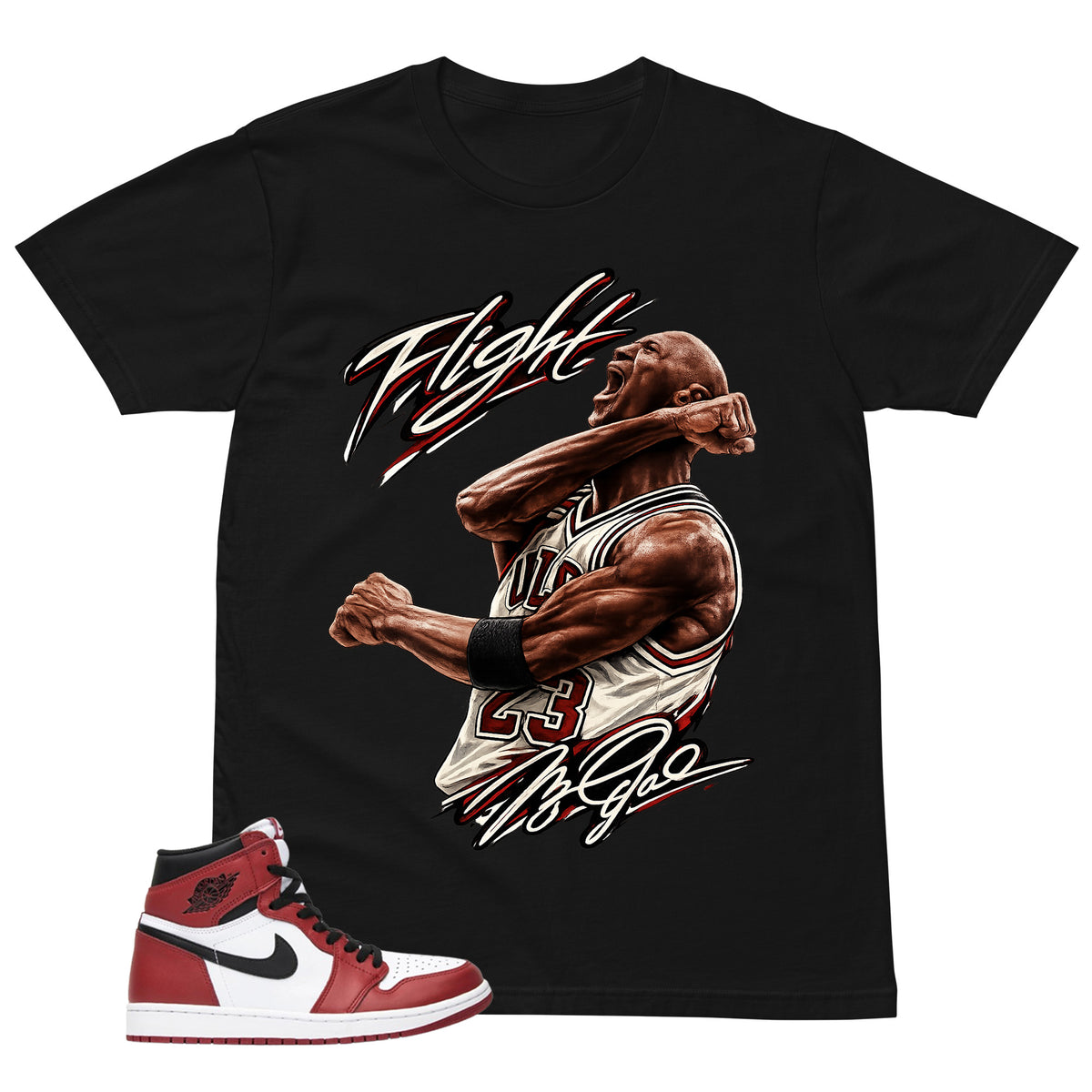 Graphic Tee Flight Legend Shirt - to Matching Air Jordan 1 Chicago | Zadago