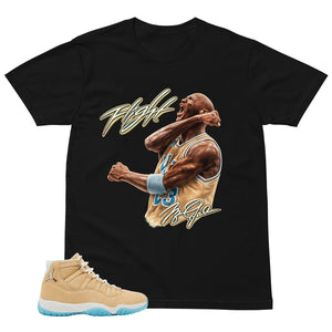 Graphic Tee Flight Legend Shirt - to Matching Air Jordan 11 H-Town | Zadago
