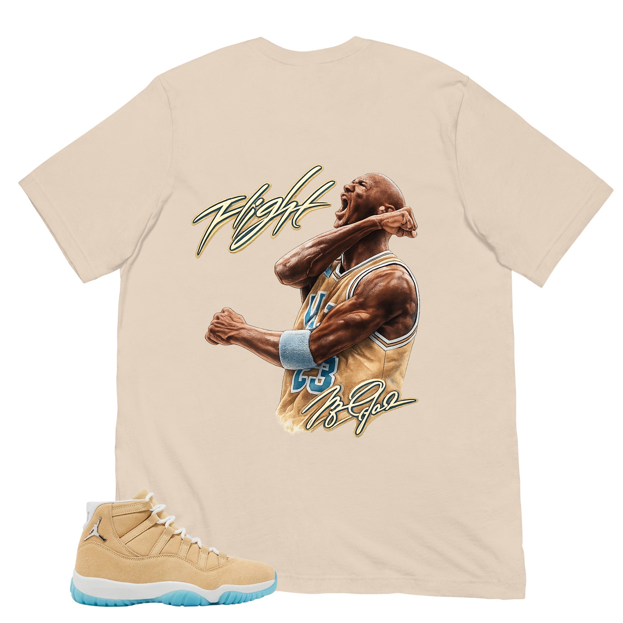 Graphic Tee Flight Legend Shirt - to Matching Air Jordan 11 H-Town | Zadago