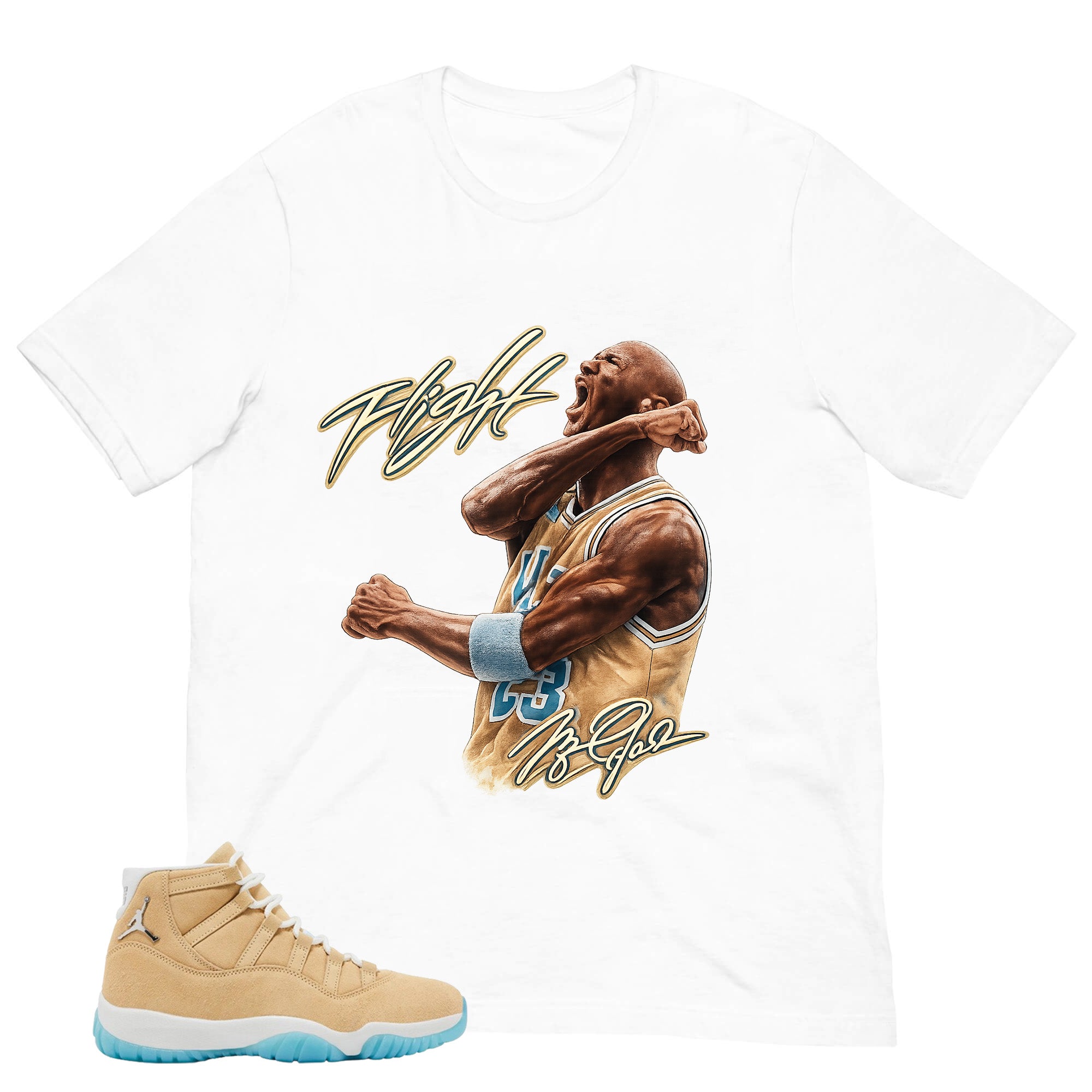 Graphic Tee Flight Legend Shirt - to Matching Air Jordan 11 H-Town | Zadago