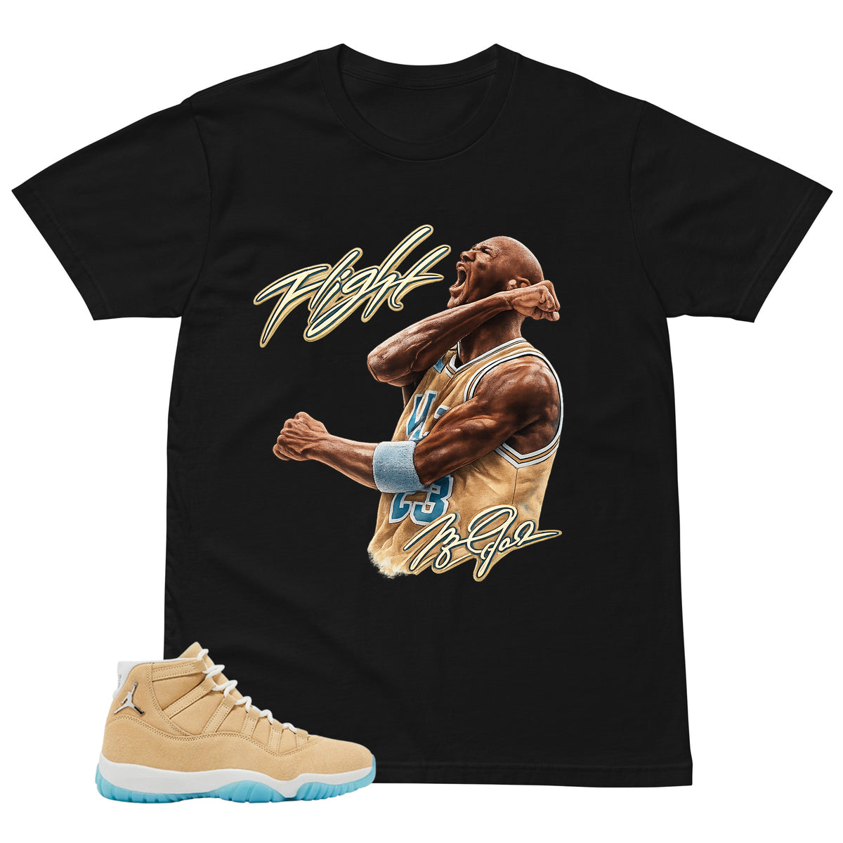 Graphic Tee Flight Legend Shirt - to Matching Air Jordan 11 H-Town | Zadago