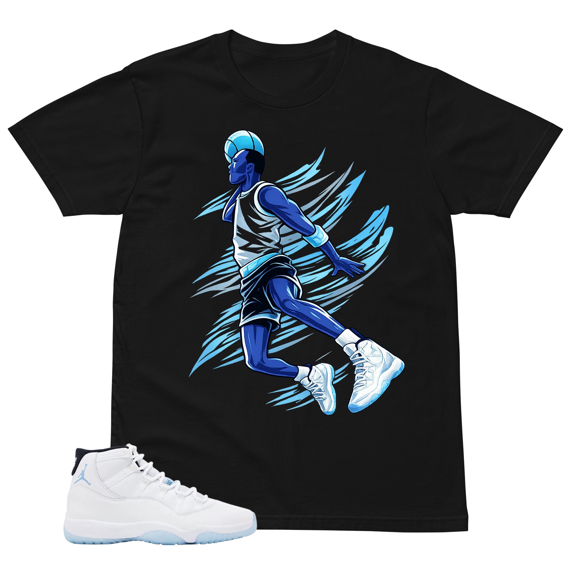 Graphic Tee Flight Legend Shirt - to Matching Air Jordan 11 Legend Blue | Zadago