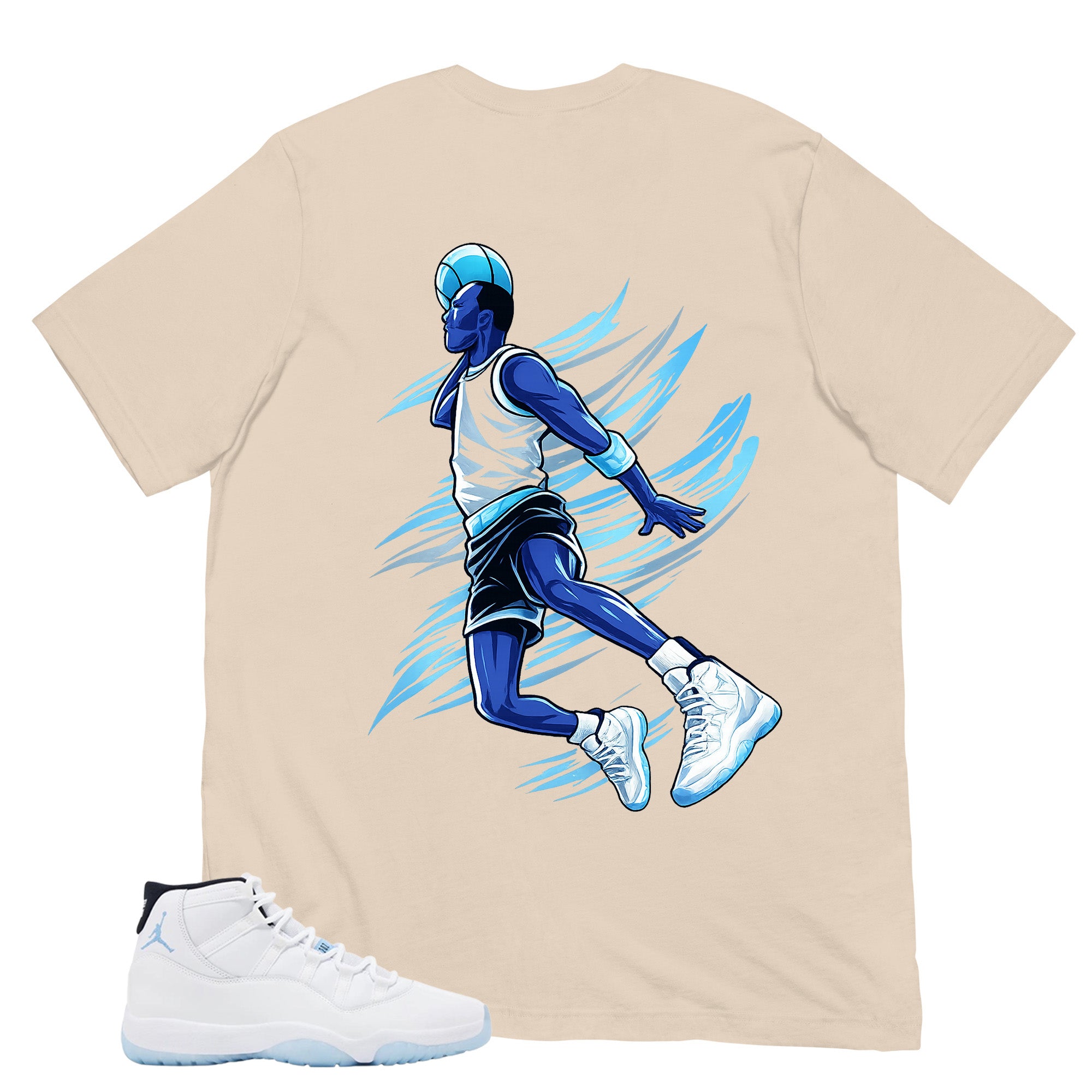 Graphic Tee Flight Legend Shirt - to Matching Air Jordan 11 Legend Blue | Zadago