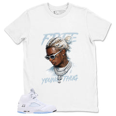 Graphic Tee Free Young Thug Shirt - to Matching Air Jordan 5 White Metallic | Zadago
