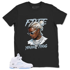 Graphic Tee Free Young Thug Shirt - to Matching Air Jordan 5 White Metallic | Zadago