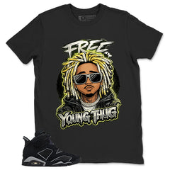 Graphic Tee Free Young Thug Shirt - to Matching Air Jordan 6 Cap and Gown | Zadago