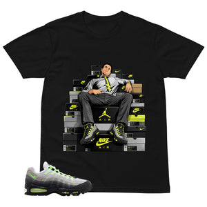 Graphic Tee Fresh Sneaker Man Shirt - to Matching  Air Max 95 Neon | Zadago