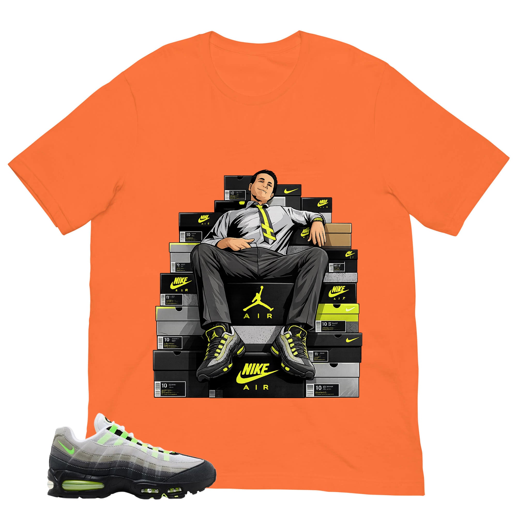 Graphic Tee Fresh Sneaker Man Shirt - to Matching  Air Max 95 Neon | Zadago