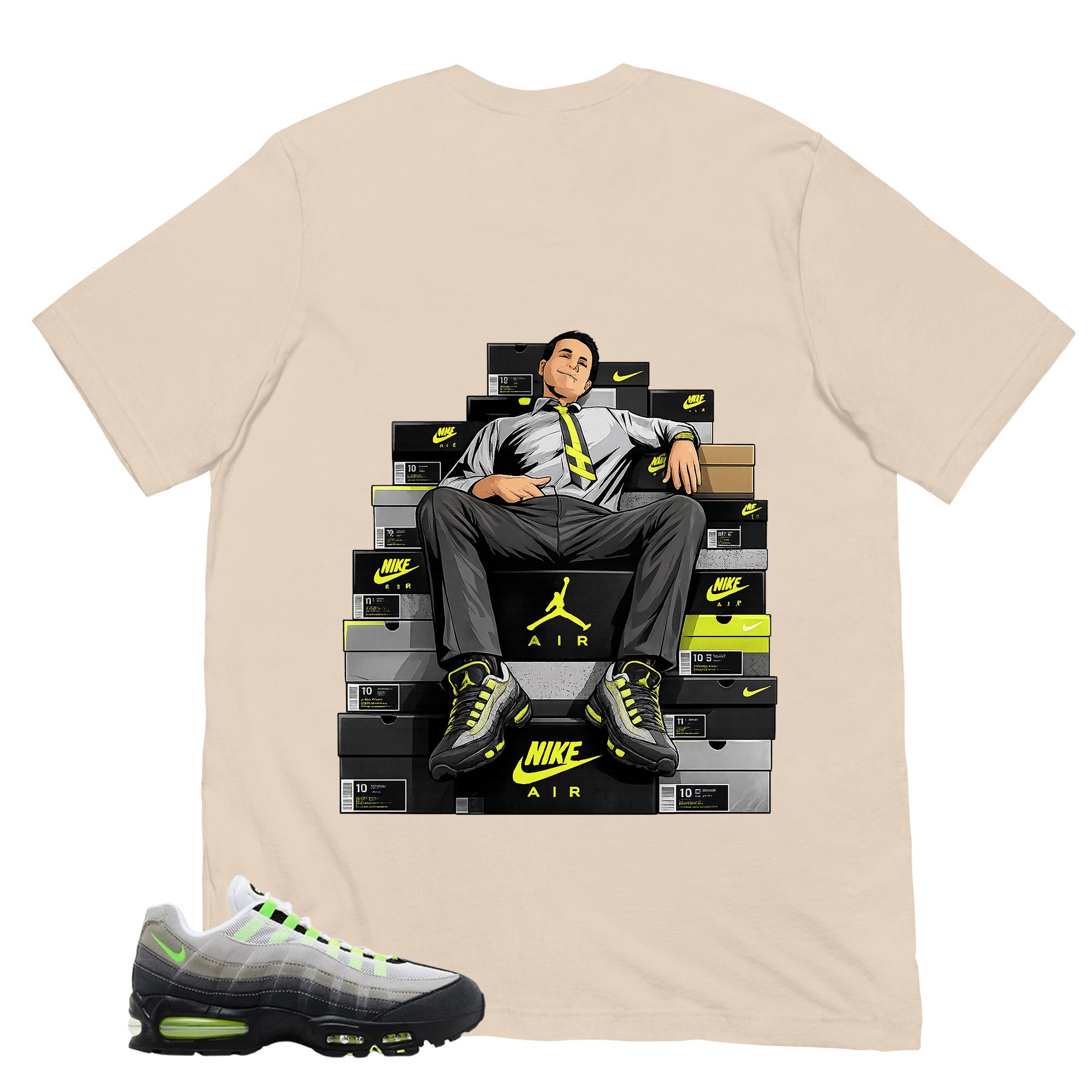 Graphic Tee Fresh Sneaker Man Shirt - to Matching  Air Max 95 Neon | Zadago