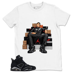 Graphic Tee Fresh Sneaker Shirt - to Matching Air Jordan 6 Cap and Gown | Zadago