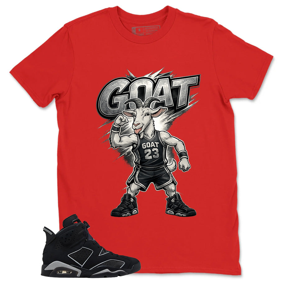 Graphic Tee Goat 23 Shirt - to Matching Air Jordan 6 Cap and Gown | Zadago