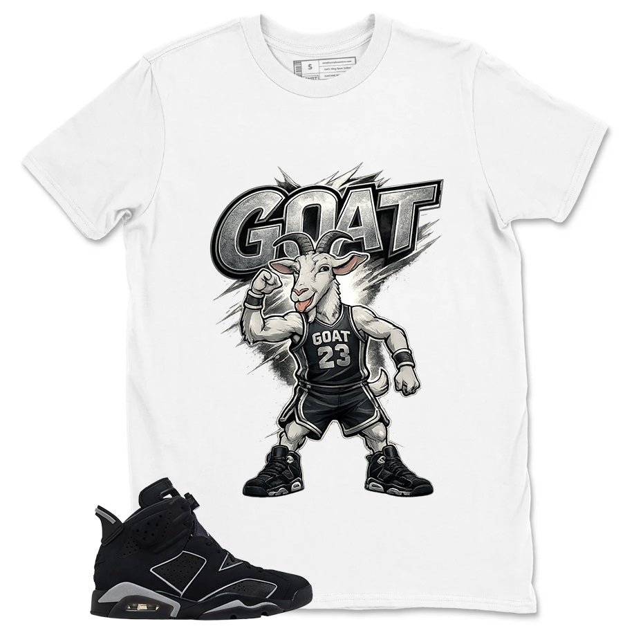 Graphic Tee Goat 23 Shirt - to Matching Air Jordan 6 Cap and Gown | Zadago