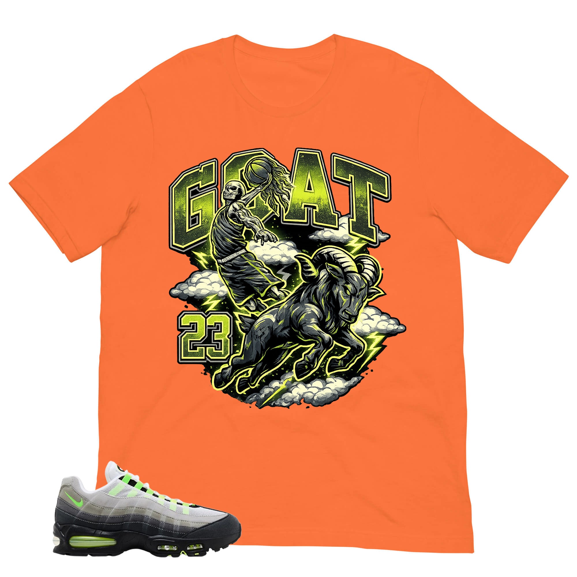 Graphic Tee Goat 23 Shirt - to Matching  Air Max 95 Neon | Zadago