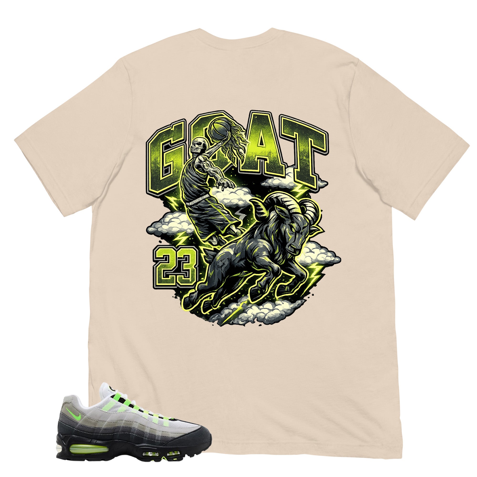 Graphic Tee Goat 23 Shirt - to Matching  Air Max 95 Neon | Zadago