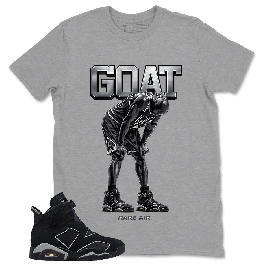 Graphic Tee Goat Rare Air Shirt - to Matching Air Jordan 6 Cap and Gown | Zadago