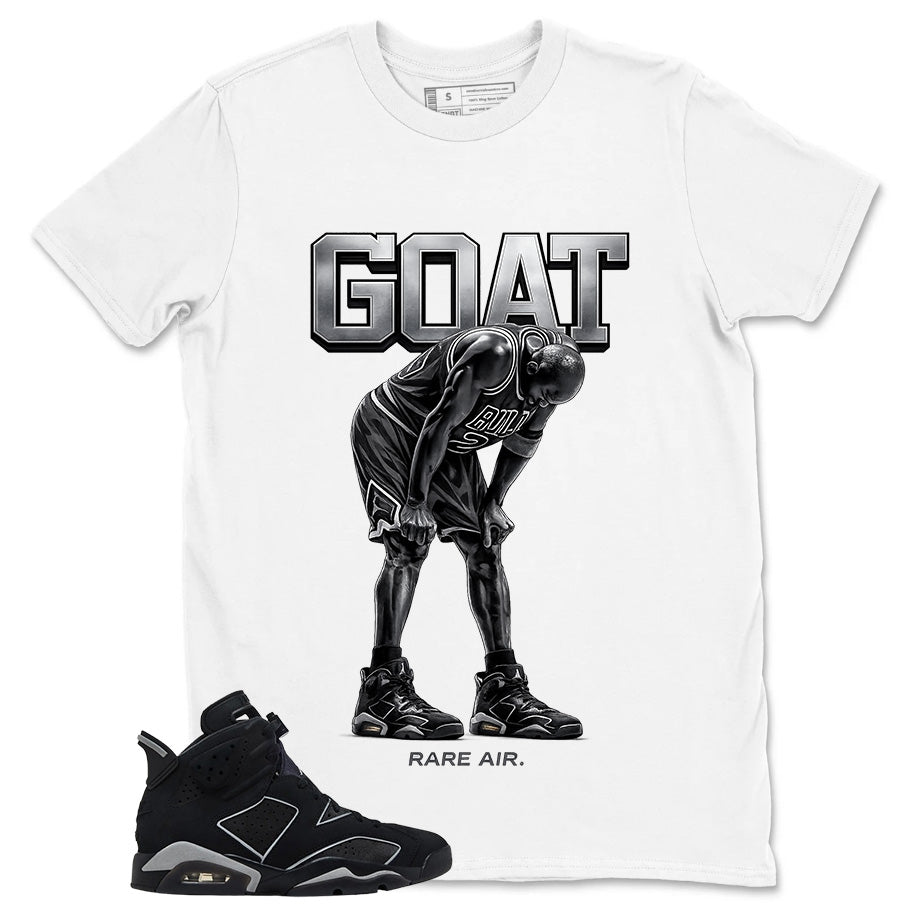 Graphic Tee Goat Rare Air Shirt - to Matching Air Jordan 6 Cap and Gown | Zadago